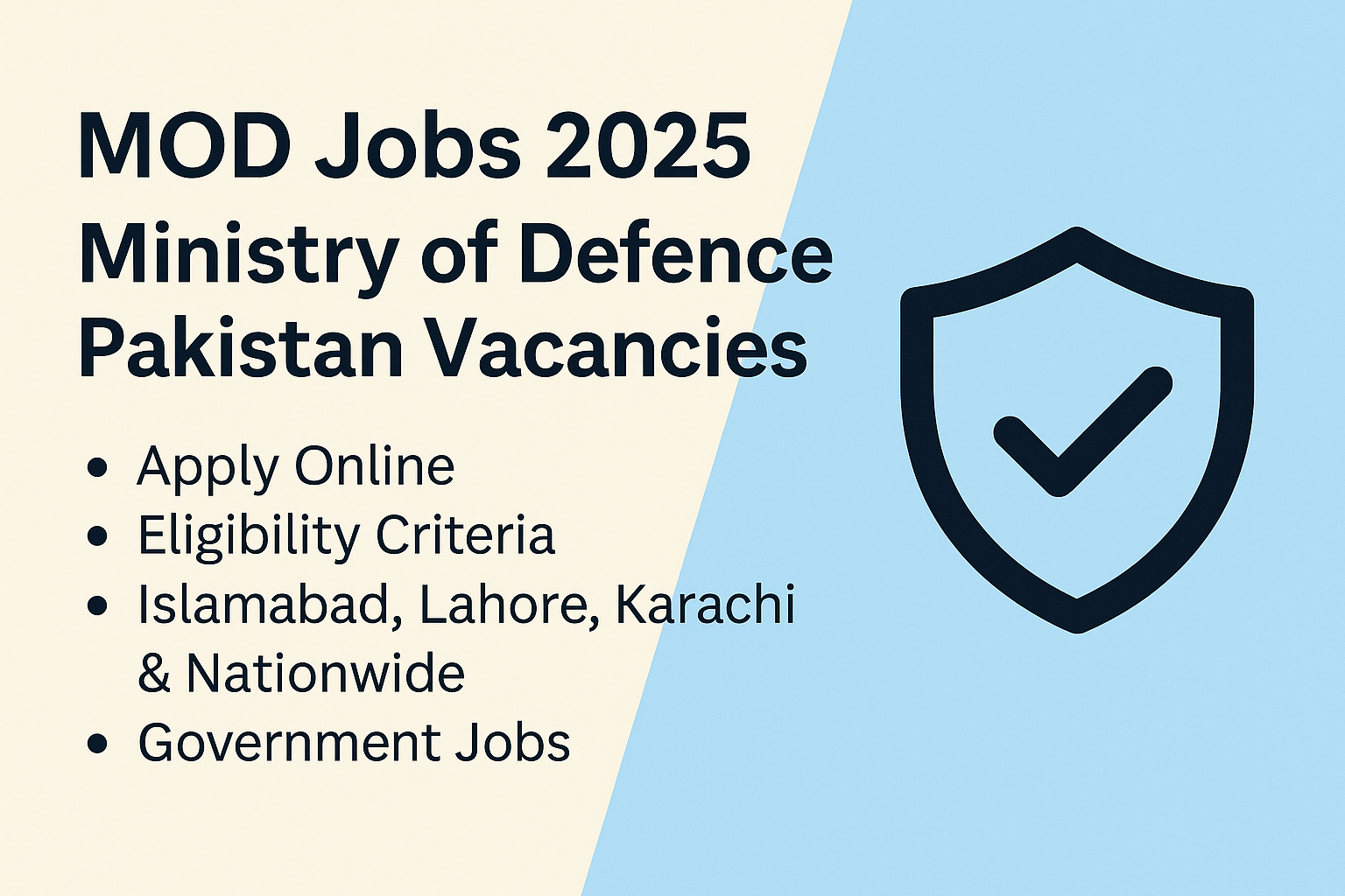 Latest MOD Jobs 2025
