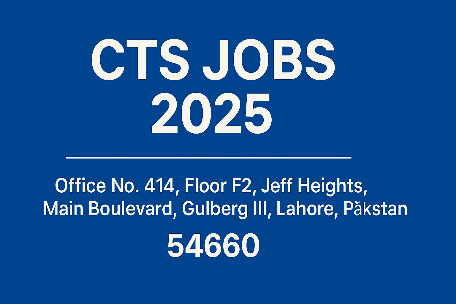 CTS Jobs 2025